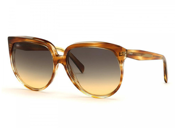 Celine CL40048I 56B Blonde Havana/Grey Gradient