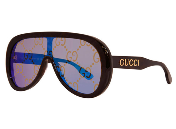 Gucci GG1370S 002 Havana/Blue Mirror with Pattern