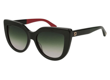 Gucci GG0164SN 003 Black/Green Gradient