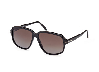 Tom Ford FT1024 01B Shiny Black/Gradient Smoke