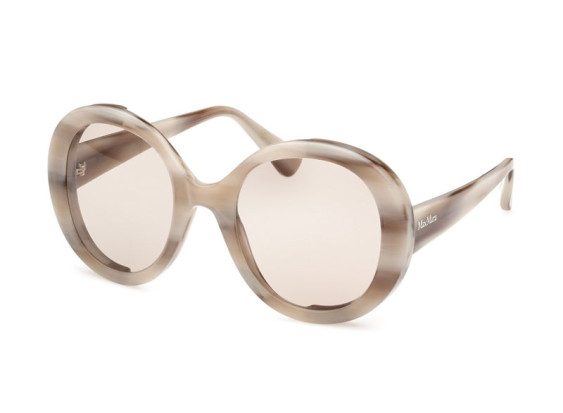 Max Mara MM0074 20E Striped Grey/Brown