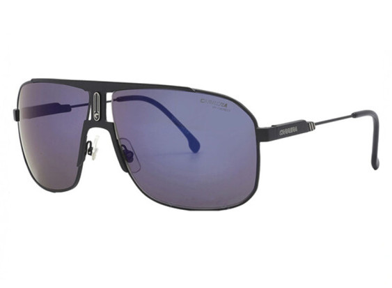 Carrera 1043/S 0003 XT Matte Black/Grey Blue Mirror