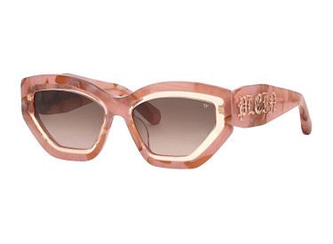 Philipp Plein SPP099M Supreme Star 06Z8 Opal Pink/Marbled Pink/Brown Gradient Pink