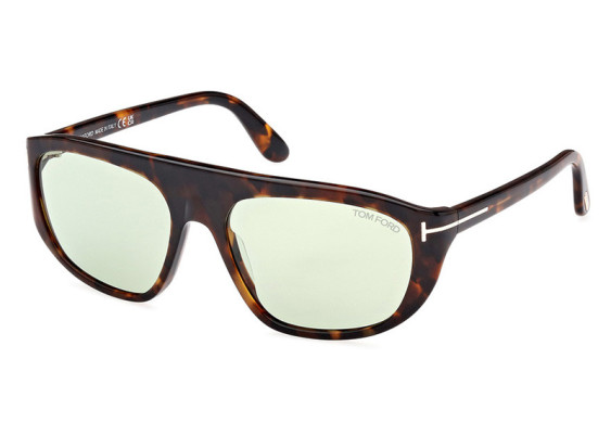 Tom Ford FT1002 52N Dark Havana/Green Photochromic