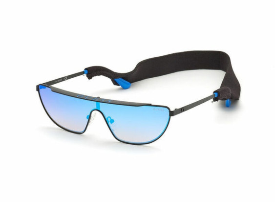 Guess GU7677 02X Shiny Black/Mirror Blue