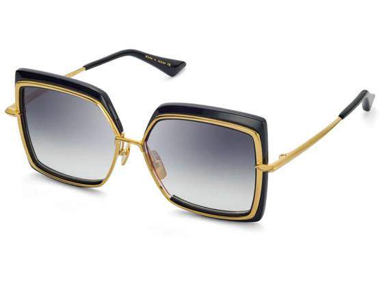 Dita NARCISSUS DTS503-58-01 Black/Yellow Gold/Dark Grey to Clear Gradient