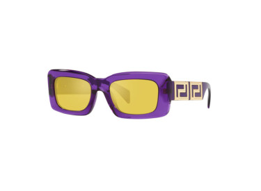 Versace VE4444U 5408V9 Transparent Violet/Yellow Mirror Internal Silver