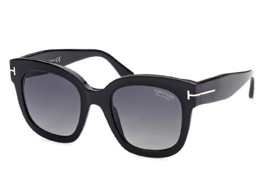 Tom Ford FT0613 01D Shiny Black/Smoke Polarized Gradient