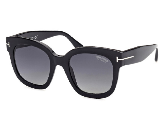 Tom Ford FT0613 01D Shiny Black/Smoke Polarized Gradient