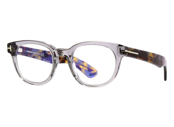 Tom Ford FT5807-B 020 Grey/Clear Blue Light Block 50mm