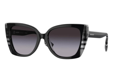 Burberry BE4393 40518G Black/Check White Black/Grey Gradient