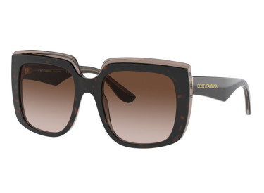 Dolce & Gabbana DG4414F 502/13 Havana On Transparent Brown/Brown Gradient