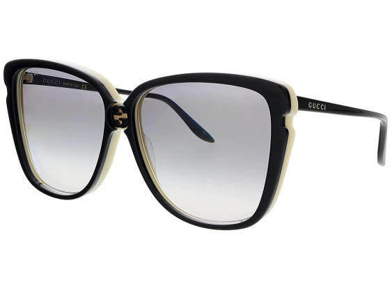 Gucci GG0709S 004 Black White/Grey