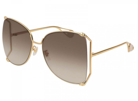 Gucci GG0252S 003 Gold/Brown