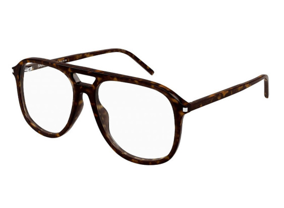Saint Laurent SL476OPT 002 Shiny Dark Havana 58mm