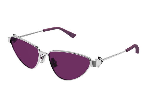 Bottega Veneta BV1186S 003 Silver/Burgundy