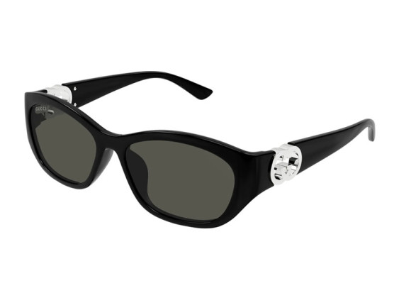 Gucci GG1826SK 001 Shiny Black/Grey