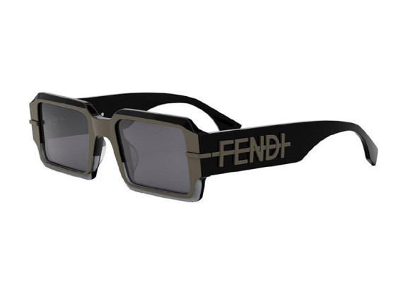 Fendi FE40073U 05A FENDI GRAPHY Shiny Black/Grey/Grey