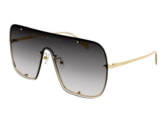 Alexander McQueen AM0362S 003 Gold/Grey Gradient