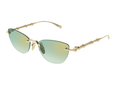 Gucci GG2063S 003 Shiny Endura Gold/Green Gradient Mirror