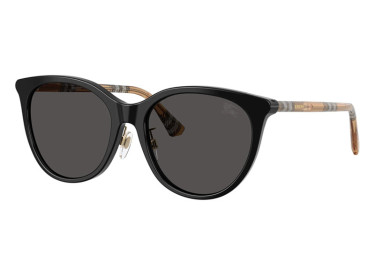 Burberry BE4464D 416187 Black/Check Sand/Dark Grey