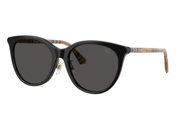 Burberry BE4464D 416187 Black/Check Sand/Dark Grey