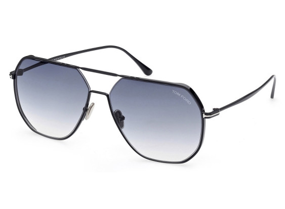 Tom Ford FT0852 01B Shiny Black/Gradient Smoke 59mm