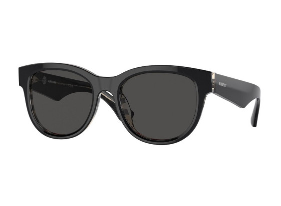 Burberry BE4432U 412187 Top Black On Vintage Check/Dark Grey