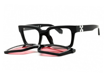 Off-White OERI14C CLIP ON 1025 Black/Clear with Magnetic Clip-On Red