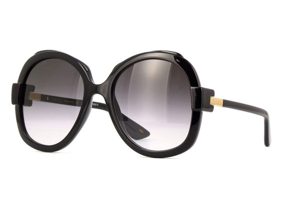 Gucci GG1432S 001 Shiny Black/Gradient Grey