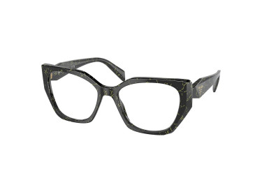 Prada PR18WV 19D1O1 Black/Yellow Marble 54mm