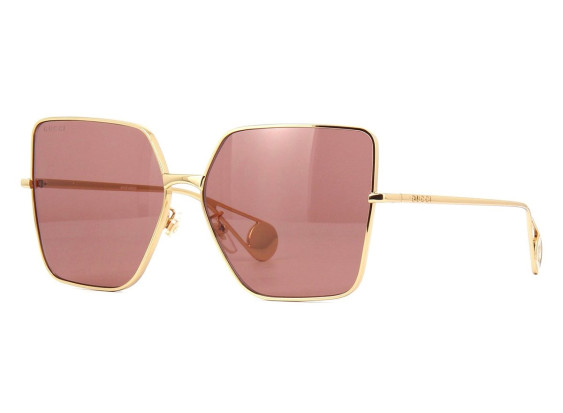 Gucci GG0436S 001 Gold/Red