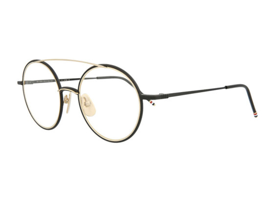 Thom Browne TB108 ABLKGLD50 Black/Gold 50mm