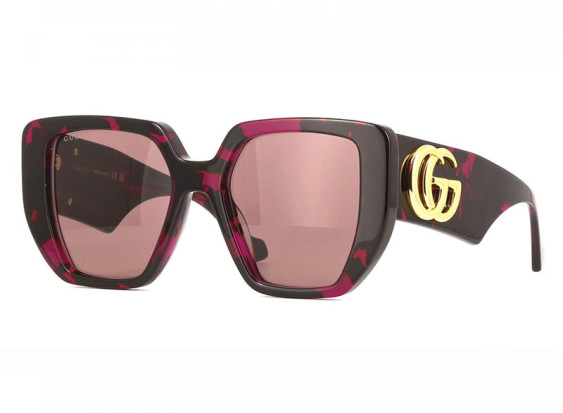 Gucci GG0956S 008 Fuchsia Havana/Brown