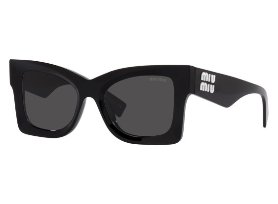 Miu Miu MU08WS 1AB5S0 Shiny Black/Dark Grey