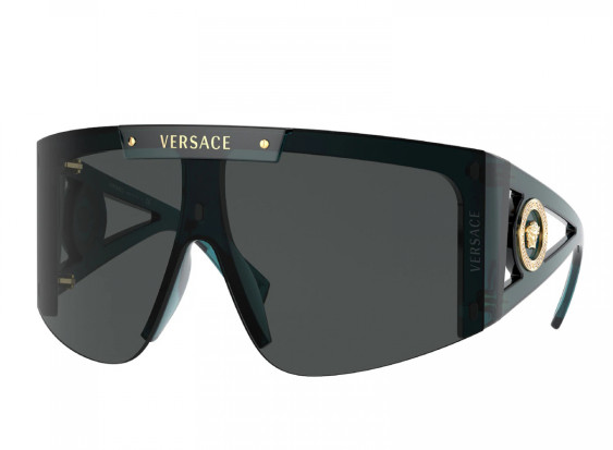 Versace VE4393 533587 Transparent Petroleum / Dark Grey