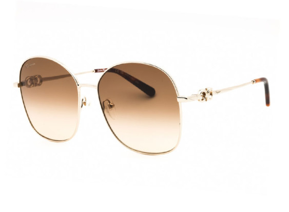 Salvatore Ferragamo SF297S 704 Gold/Brown Sand Gradient