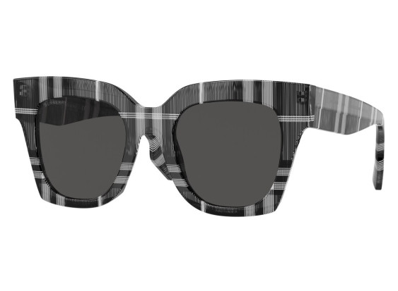 Burberry BE4364 399487 Check White/Black/Dark Grey