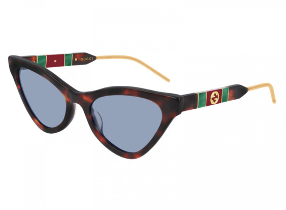 Gucci GG0597S 002 Dark Havana/Blue