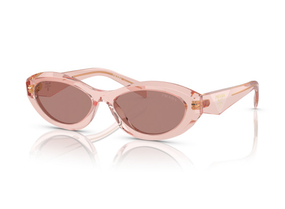 Prada PR26ZS 19Q10D Transparent Peach/Light Brown
