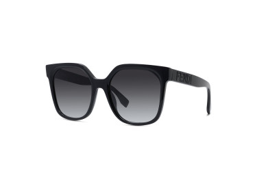 Fendi FE40007I 55 01B Shiny Black/Grey Gradient