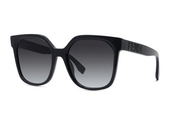 Fendi FE40007I 55 01B Shiny Black/Grey Gradient