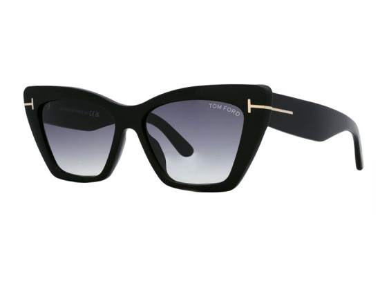 Tom Ford FT0871 01B Shiny Black/Gradient Smoke
