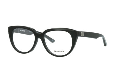 Balenciaga BB0131O 001 Black 53mm