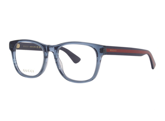 Gucci GG0004ON 012 Shiny Transparent Blue 53mm