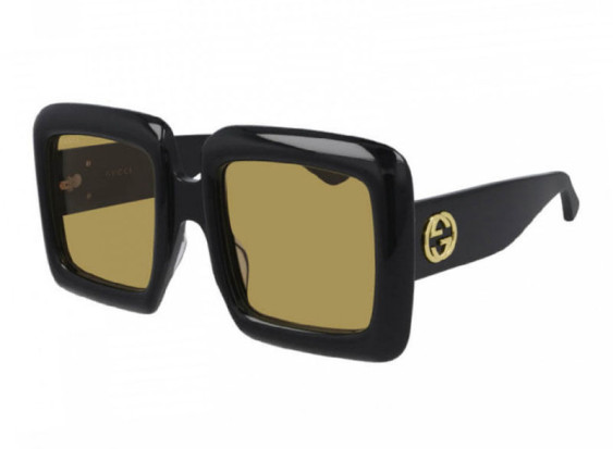 Gucci GG0783S 001 Black Yellow