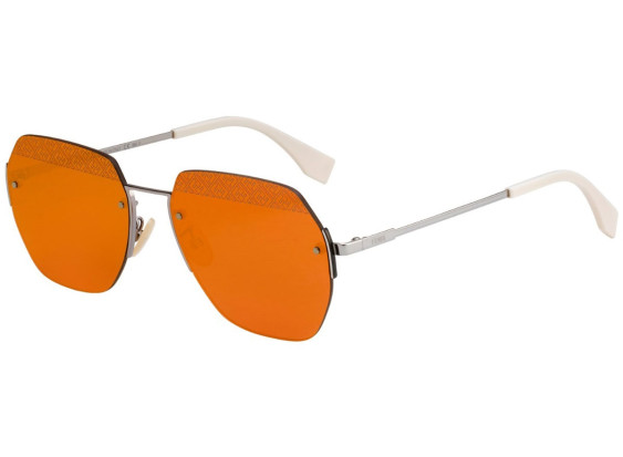Fendi FFM0067/F/S C9AUW Silver/Orange Mirror