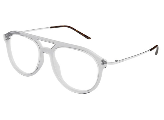 Gucci GG1708O 003 Transparent Grey with Silver 53mm