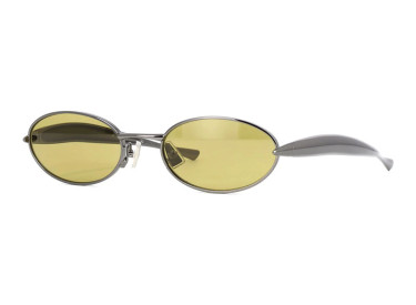 Bottega Veneta BV1386S 002 Shiny Dark Ruthenium/Yellow
