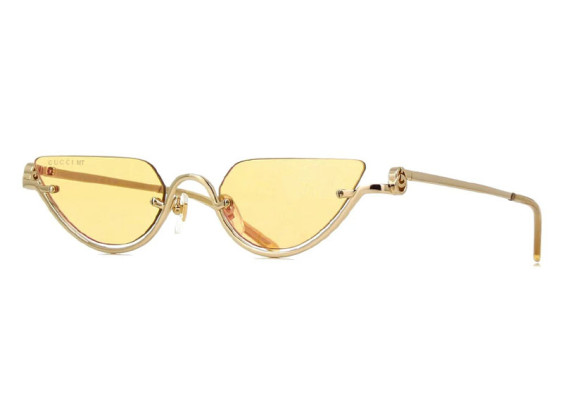 Gucci GG1603S 004 Gold/Rose Mirror to Dark Yellow with GG Pattern